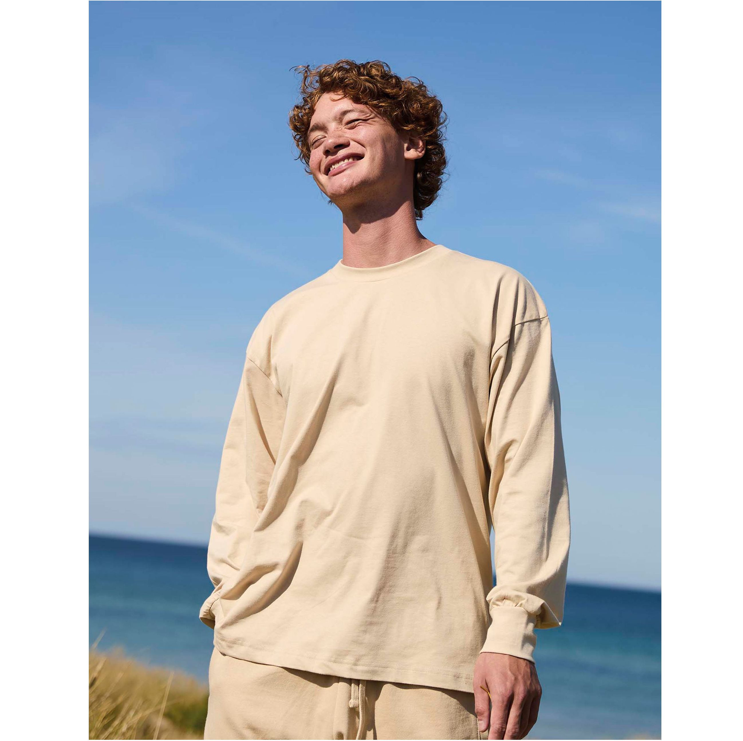 TIGER COTTON OVERSIZED LS T-SHIRT