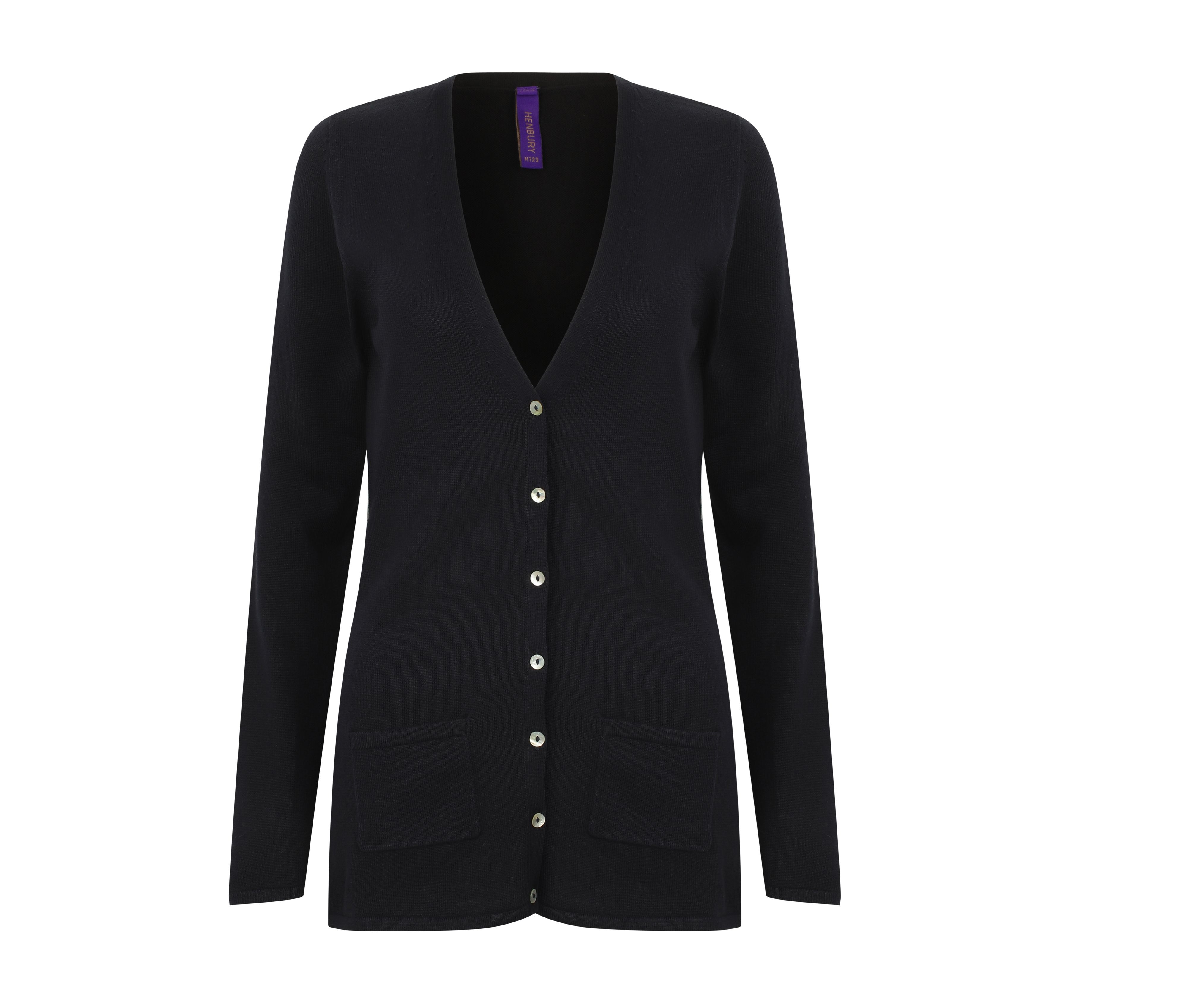 LADIES' V - BUTTON CARDIGAN