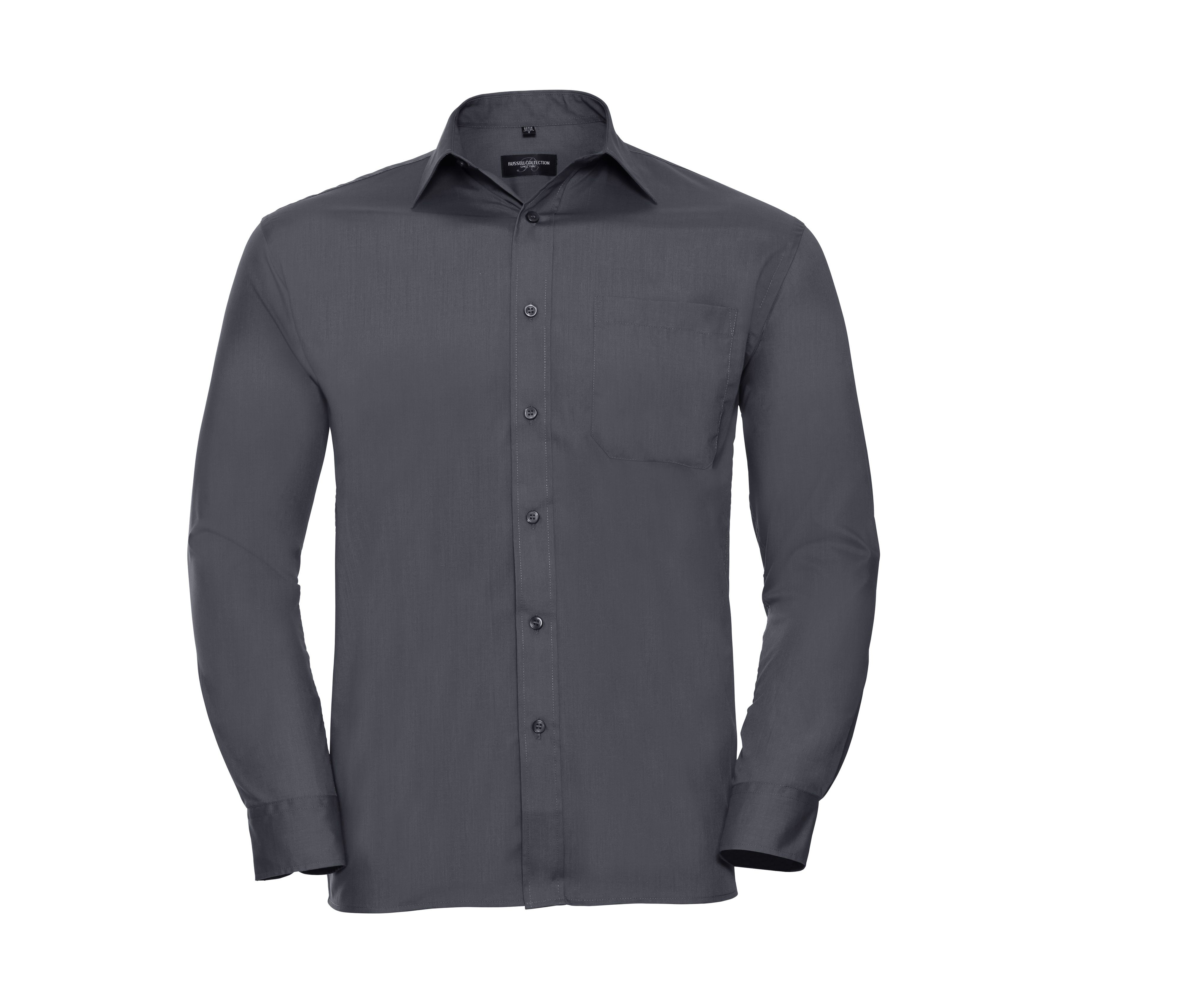 MEN'S LONG SLEEVE CLASSIC POLYCOTTON POPLIN SHIRT