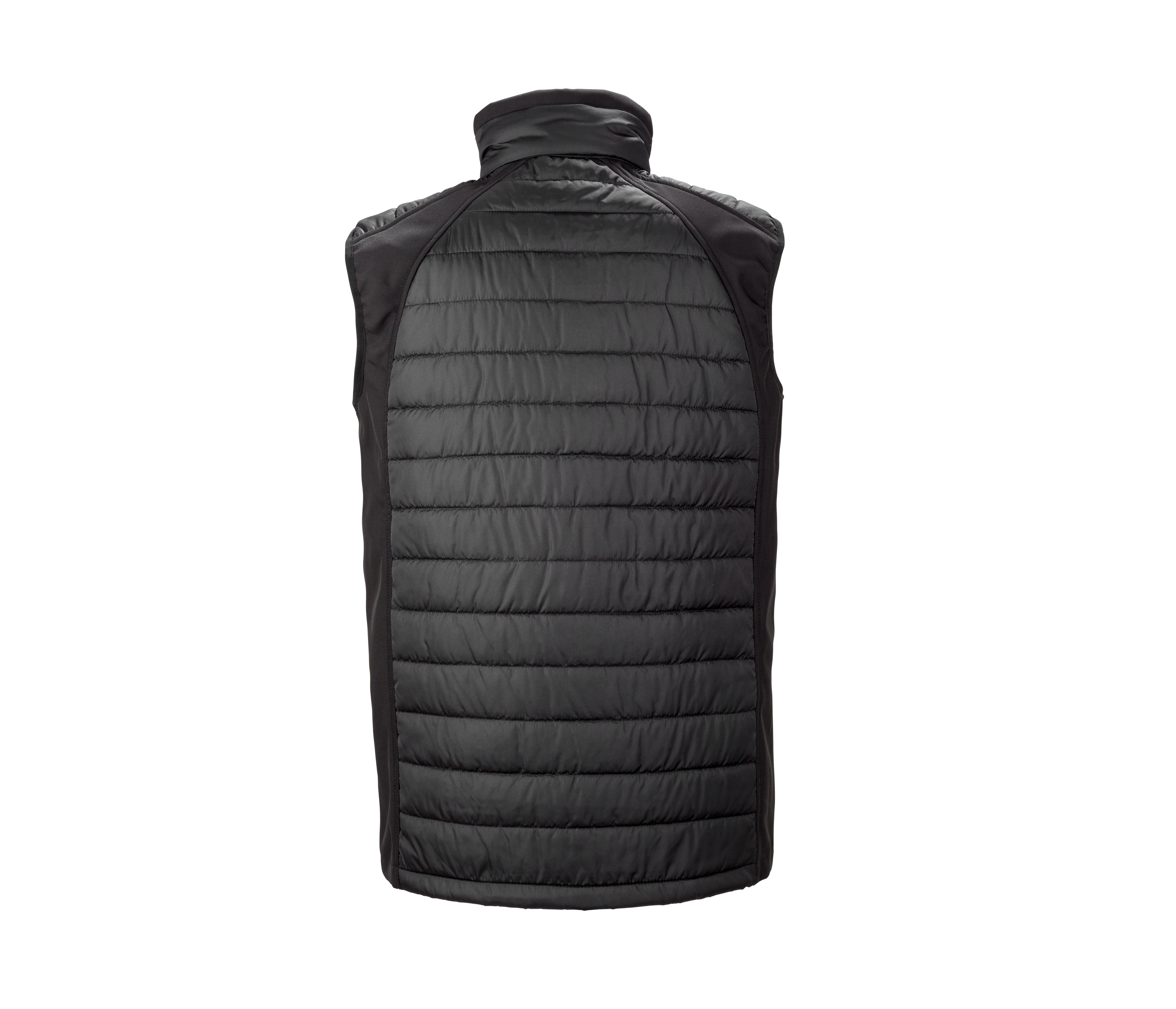 BLACK COMPASS PADDED SOFTSHELL GILET