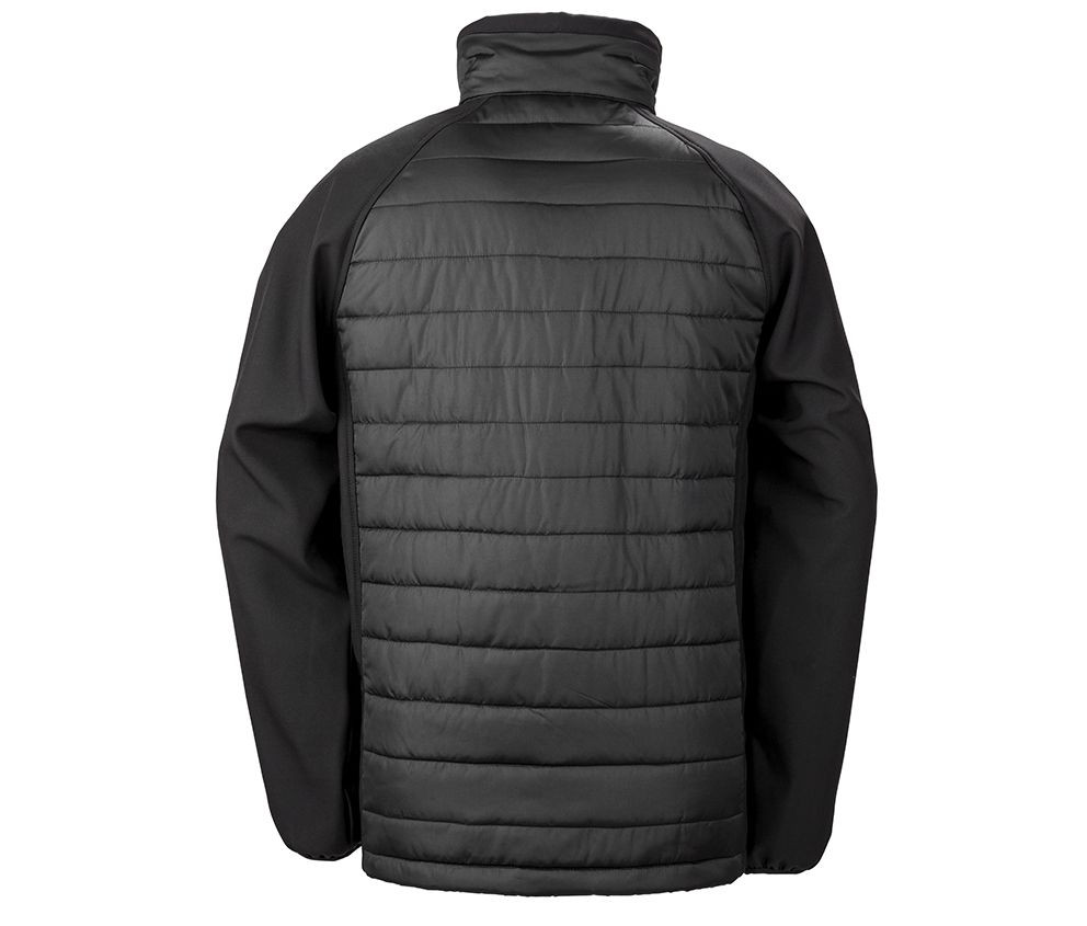 BLACK COMPASS PADDED SOFTSHELL JACKET
