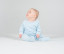 CONTRAST LONG SLEEVED SLEEPSUIT